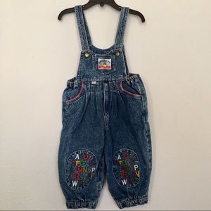 Blue Denim Jean Overall 1 Size